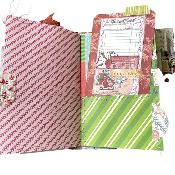 Christmas Junk Journal Album Blank Diary December Daily Writing Bonus Ephemera u - Picture 14 of 15